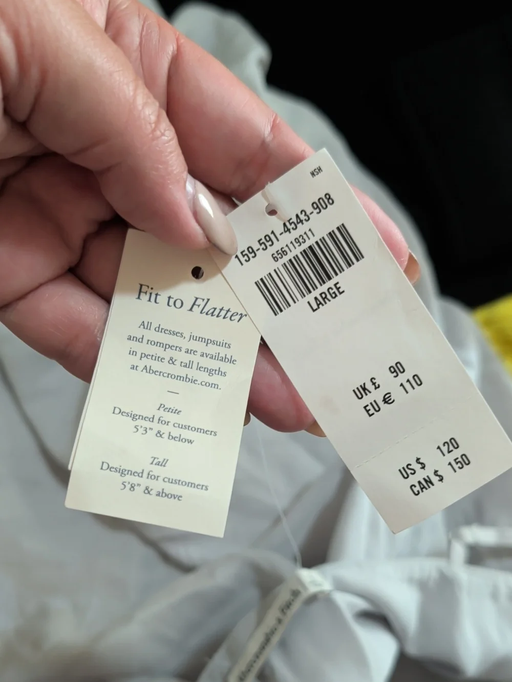 Abercrombie & Fitch Light Gray Halter Maxi Dress